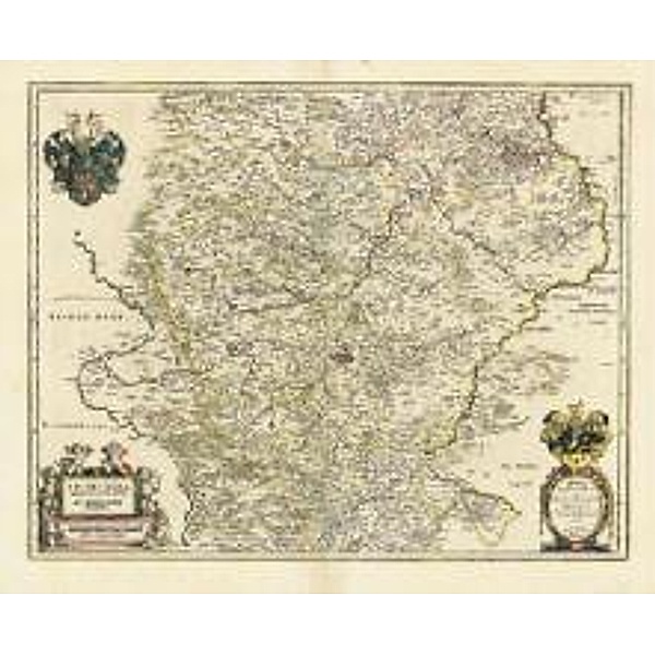 Blaeu, J: Historische Karte: Thüringen - Thüringen Landgrafi, Johann Blaeu