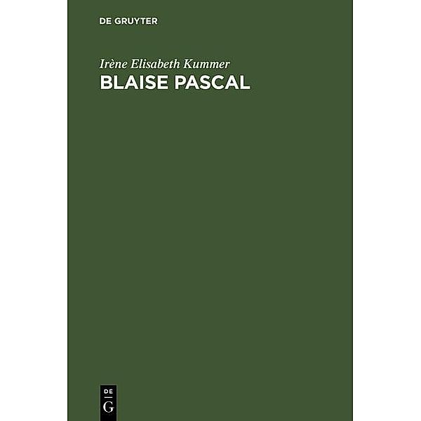 Blaise Pascal, Irène Elisabeth Kummer