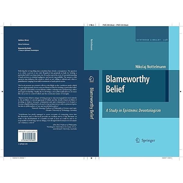 Blameworthy Belief / Synthese Library Bd.338, Nikolaj Nottelmann