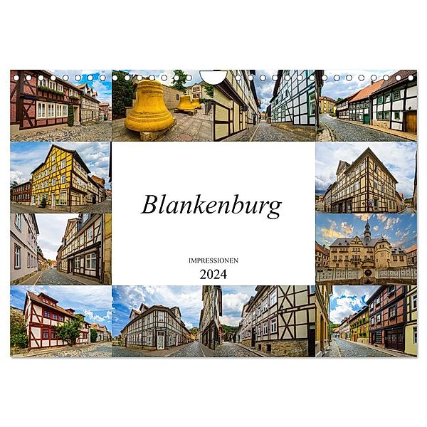 Blankenburg Impressionen (Wandkalender 2024 DIN A4 quer), CALVENDO Monatskalender, Dirk Meutzner