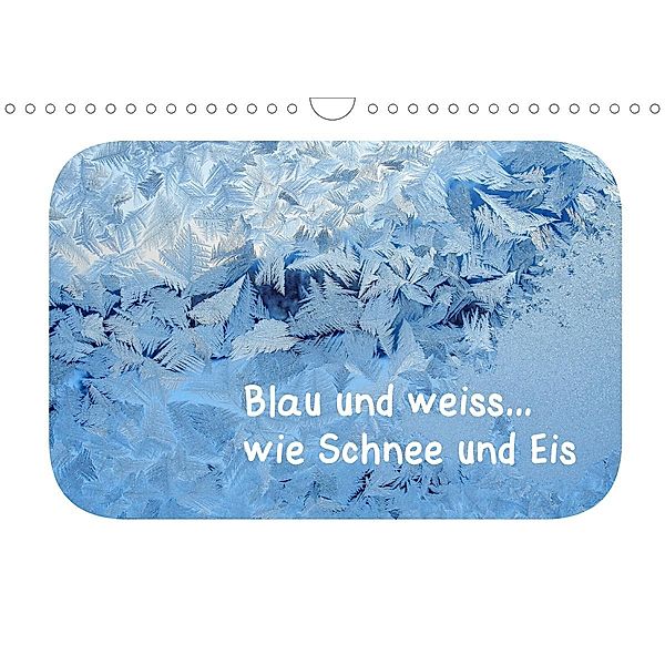 Blau und weiss... wie Schnee und Eis (Wandkalender 2021 DIN A4 quer), Karin Berger
