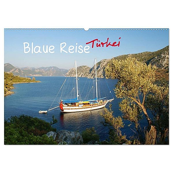 Blaue Reise Türkei (Wandkalender 2024 DIN A2 quer), CALVENDO Monatskalender, Lars Meinicke