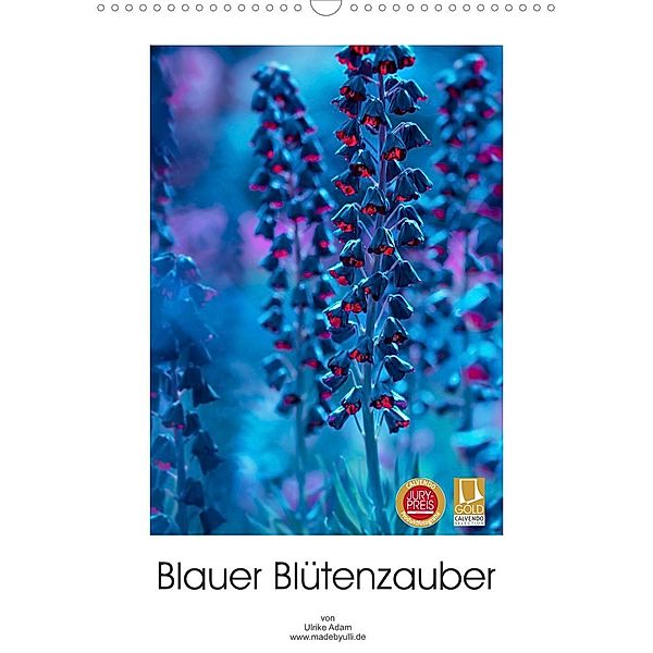 Blauer Blütenzauber (Wandkalender 2023 DIN A3 hoch), Ulrike Adam