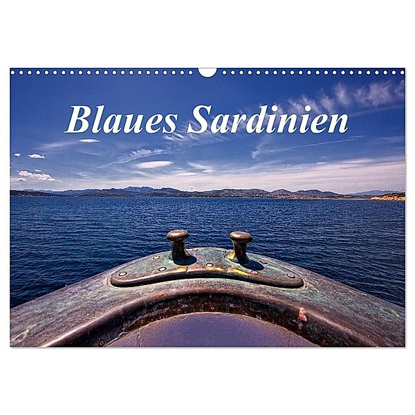 Blaues Sardinien (Wandkalender 2024 DIN A3 quer), CALVENDO Monatskalender, Petra Voss