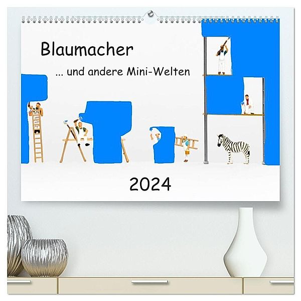 Blaumacher ... und andere Mini-Welten (hochwertiger Premium Wandkalender 2024 DIN A2 quer), Kunstdruck in Hochglanz, Michael Bogumil