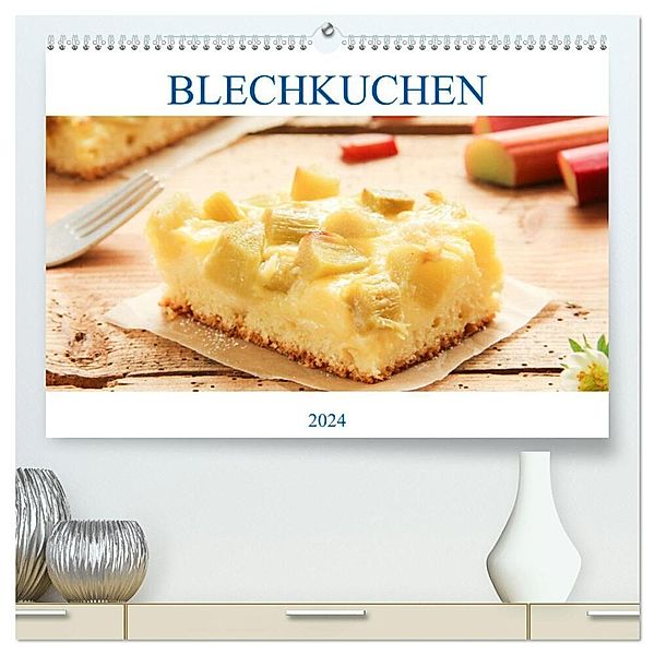 Blechkuchen (hochwertiger Premium Wandkalender 2024 DIN A2 quer), Kunstdruck in Hochglanz, EFLStudioArt