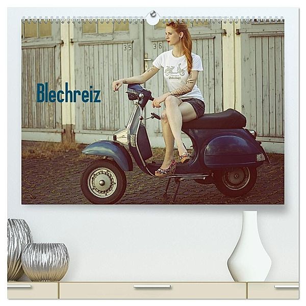 Blechreiz (hochwertiger Premium Wandkalender 2024 DIN A2 quer), Kunstdruck in Hochglanz, Britta Oelschläger
