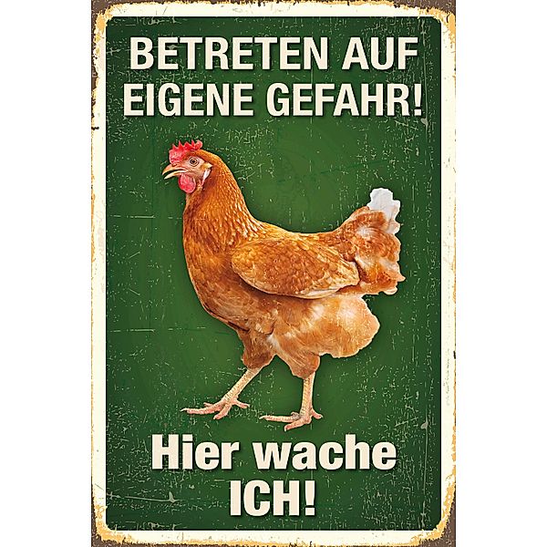 Blechschild Betreten auf eigene Gefahr!