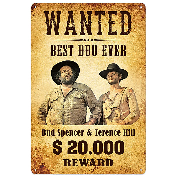 Blechschild Bud Spencer Best Duo Ever