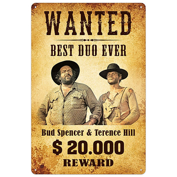 Blechschild Bud Spencer Best Duo Ever