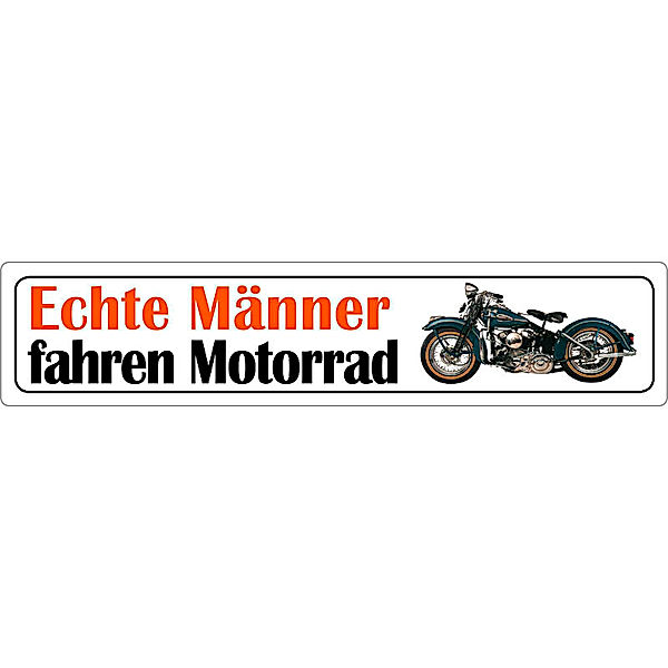  Blechschild ''Geboren zum Motorrad fahren (biker