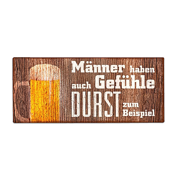 Blechschild Männer haben auch Gefühle