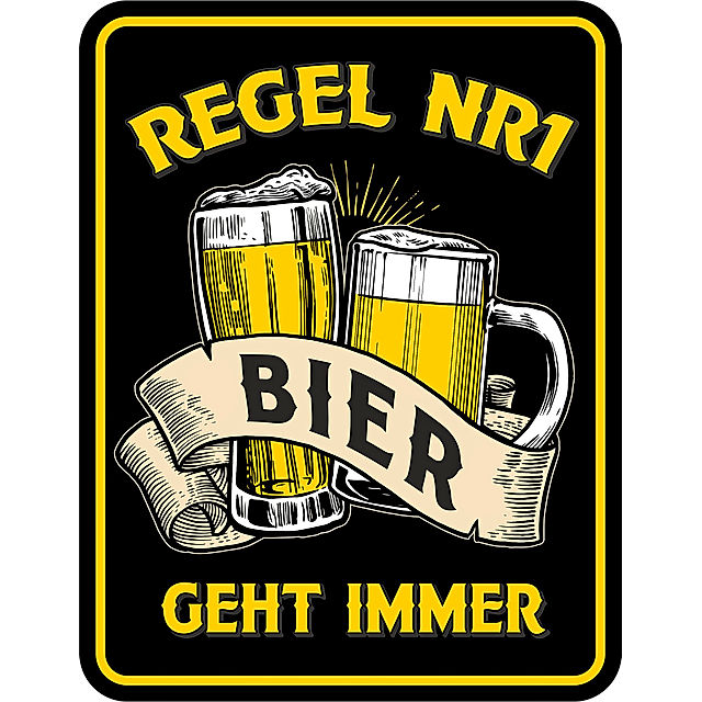 Blechschild Regel Nr. 1 - Bier geht immer bestellen | Weltbild.de
