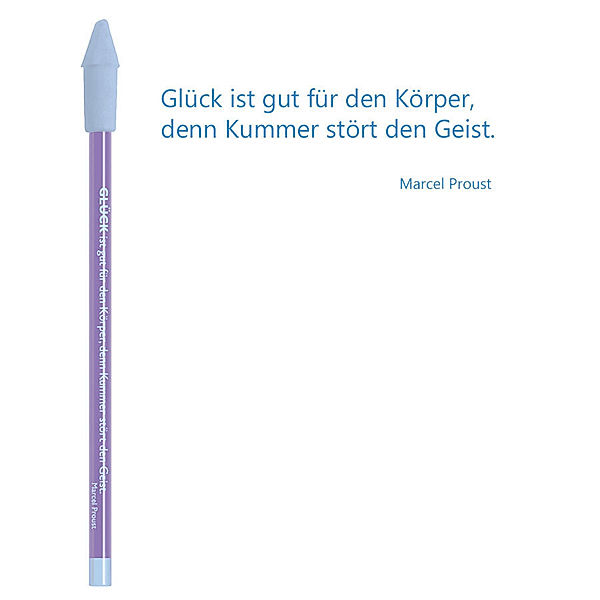 Bleistift blau, Marcel Proust