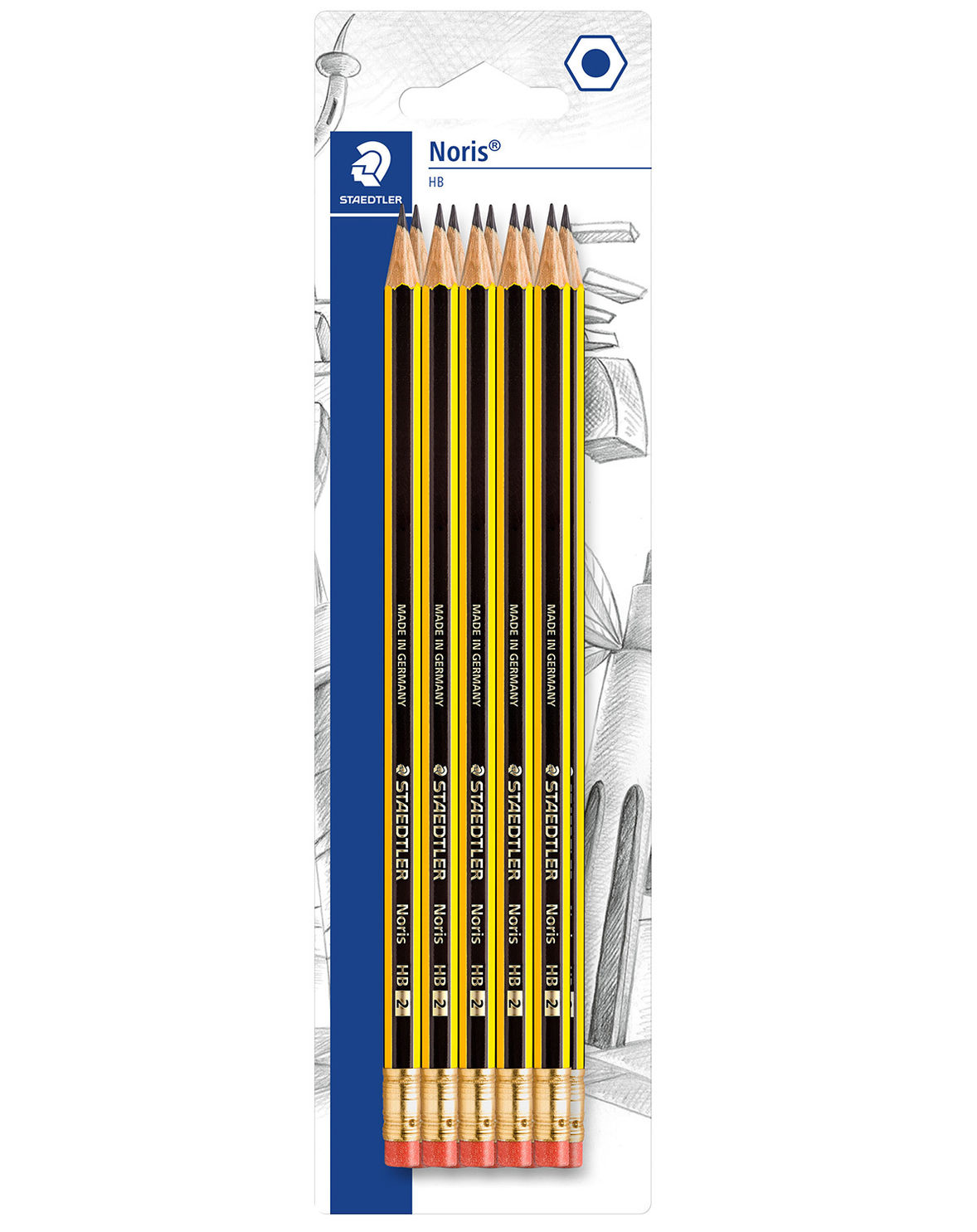Bleistift NORIS HB mit Radiergummi 10er Set kaufen