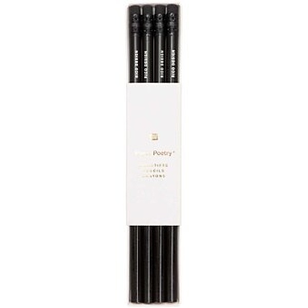 Bleistift-Set schwarz