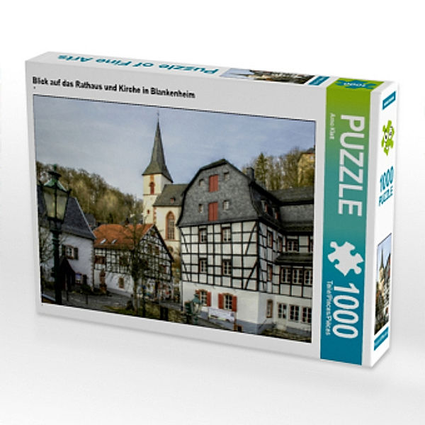 Blick auf das Rathaus und Kirche in Blankenheim (Puzzle), Arno Klatt