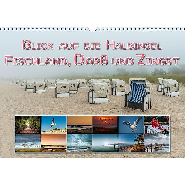 Blick auf die Halbinsel Fischland, Darß und Zingst (Wandkalender 2018 DIN A3 quer), Dieter Gödecke