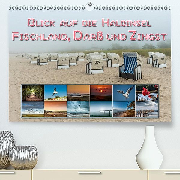 Blick auf die Halbinsel Fischland, Darß und Zingst (Premium-Kalender 2020 DIN A2 quer), Dieter Gödecke