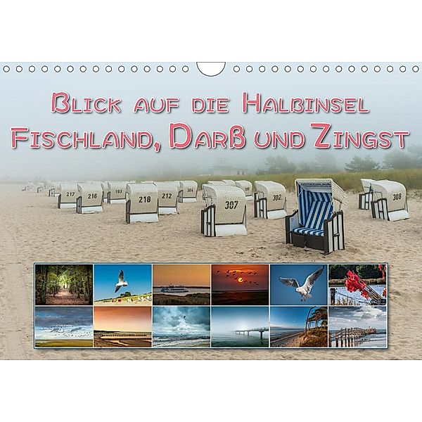 Blick auf die Halbinsel Fischland, Darß und Zingst (Wandkalender 2021 DIN A4 quer), Dieter Gödecke