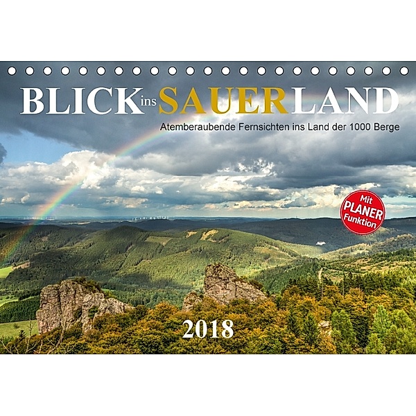 Blick ins Sauerland (Tischkalender 2018 DIN A5 quer), Heidi Bücker