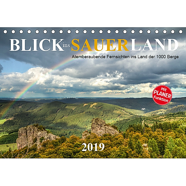 Blick ins Sauerland (Tischkalender 2019 DIN A5 quer), Heidi Bücker