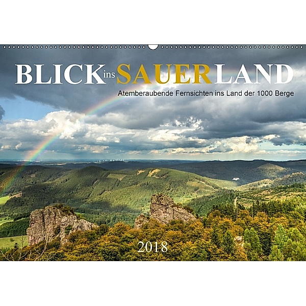 Blick ins Sauerland (Wandkalender 2018 DIN A2 quer), Heidi Bücker
