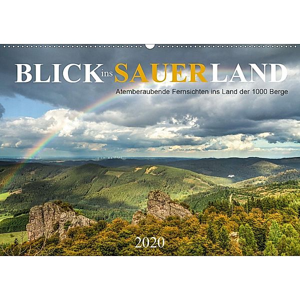 Blick ins Sauerland (Wandkalender 2020 DIN A2 quer), Heidi Bücker