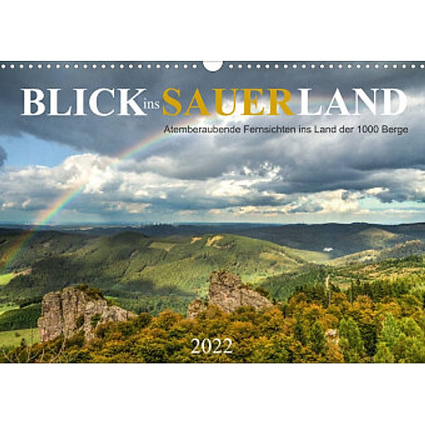 Blick ins Sauerland (Wandkalender 2022 DIN A3 quer), Heidi Bücker