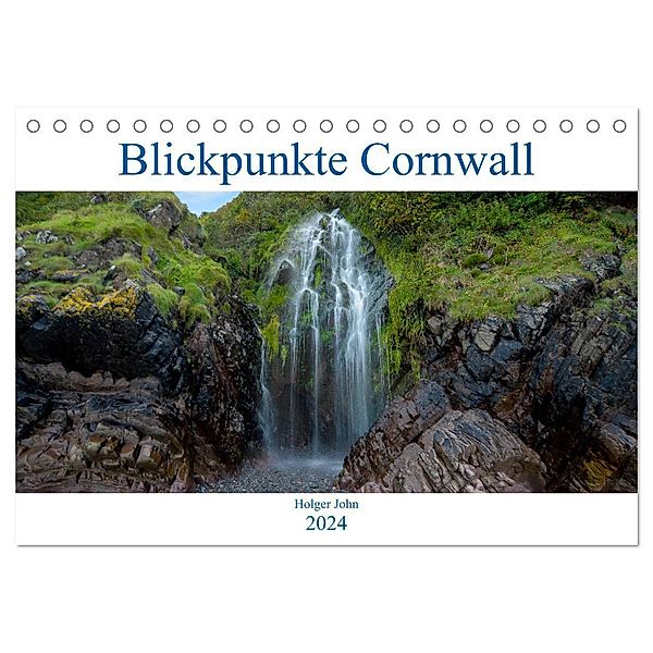 Blickpunkte Cornwall (Tischkalender 2024 DIN A5 quer), CALVENDO Monatskalender, Holger John