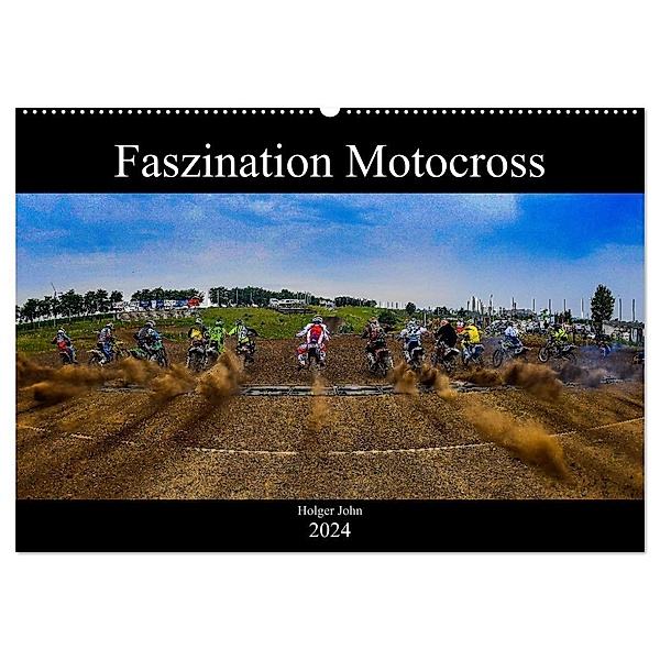 Blickpunkte Motocross (Wandkalender 2024 DIN A2 quer), CALVENDO Monatskalender, Holger John