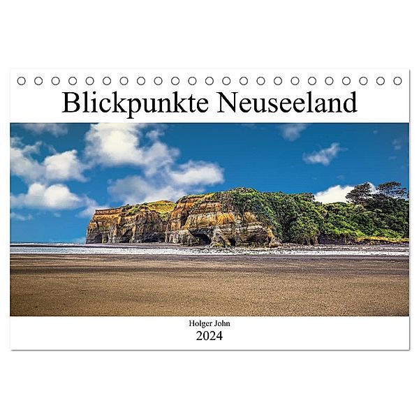 Blickpunkte Neuseeland (Tischkalender 2024 DIN A5 quer), CALVENDO Monatskalender, Holger John