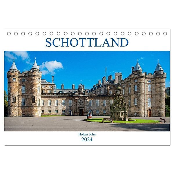 Blickpunkte SCHOTTLAND (Tischkalender 2024 DIN A5 quer), CALVENDO Monatskalender, Holger John