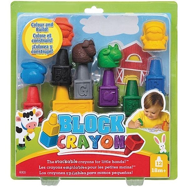 Block Crayon-Stifteset Bauernhof 12tlg