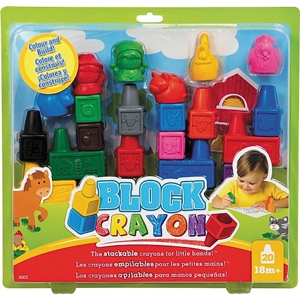 Block Crayon-Stifteset Bauernhof 20tlg