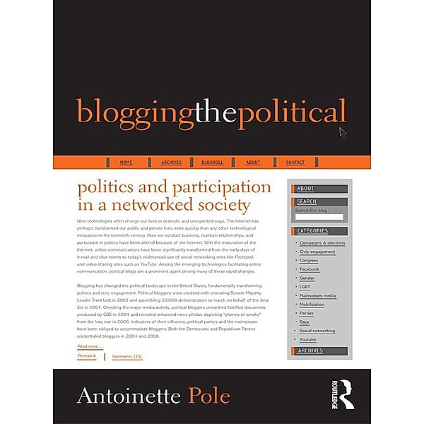 Blogging the Political, Antoinette Pole