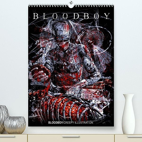 BLOODBOY/CREEPY ILLUSTRATION (Premium, hochwertiger DIN A2 Wandkalender 2023, Kunstdruck in Hochglanz), Bloodboy