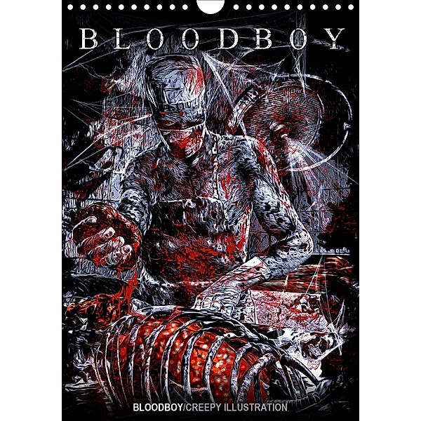BLOODBOY/CREEPY ILLUSTRATION (Wandkalender 2020 DIN A4 hoch)