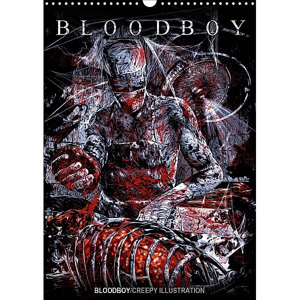 BLOODBOY/CREEPY ILLUSTRATION (Wandkalender 2020 DIN A3 hoch)