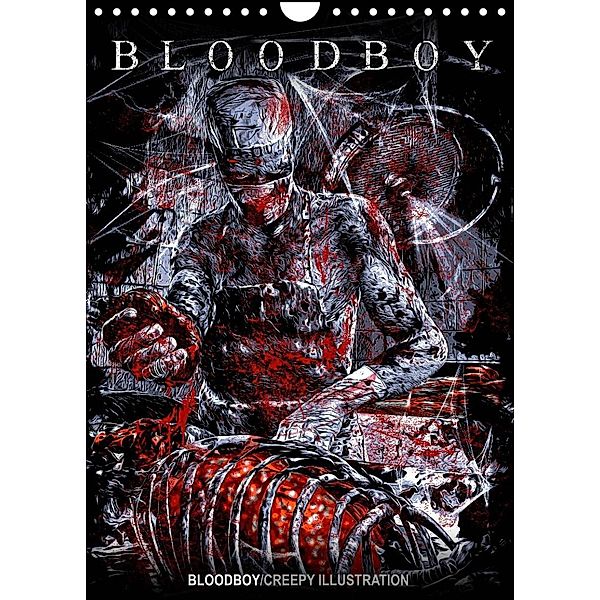 BLOODBOY/CREEPY ILLUSTRATION (Wandkalender 2023 DIN A4 hoch), Bloodboy