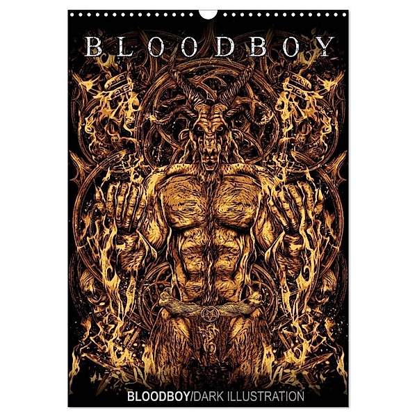 BLOODBOY/DARK ILLUSTRATION (Wandkalender 2024 DIN A3 hoch), CALVENDO Monatskalender, Bloodboy