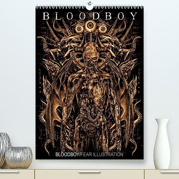 BLOODBOY/FEAR ILLUSTRATION (Premium, hochwertiger DIN A2 Wandkalender 2023, Kunstdruck in Hochglanz), Bloodboy