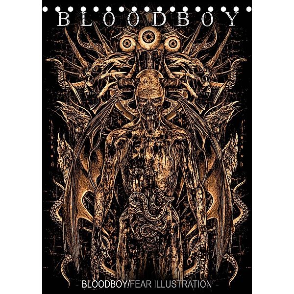 BLOODBOY/FEAR ILLUSTRATION (Tischkalender 2023 DIN A5 hoch), Bloodboy