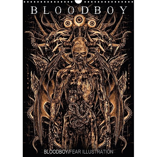 BLOODBOY/FEAR ILLUSTRATION (Wandkalender 2018 DIN A3 hoch), BLOODBOY