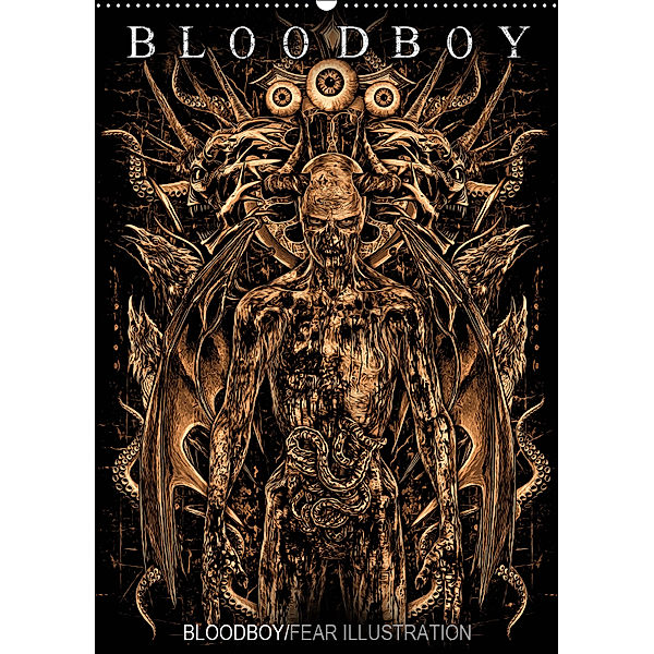 BLOODBOY/FEAR ILLUSTRATION (Wandkalender 2019 DIN A2 hoch), Bloodboy