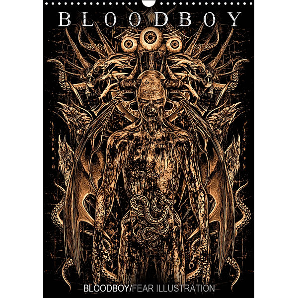 BLOODBOY/FEAR ILLUSTRATION (Wandkalender 2019 DIN A3 hoch), Bloodboy