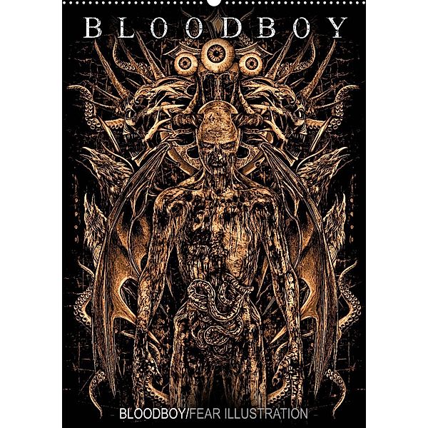 BLOODBOY/FEAR ILLUSTRATION (Wandkalender 2023 DIN A2 hoch), Bloodboy