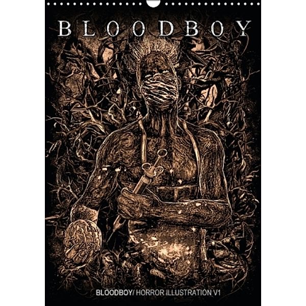 BLOODBOY/ HORROR ILLUSTRATION V1 (Wandkalender 2015 DIN A3 hoch), Bloodboy