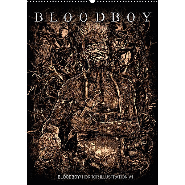 BLOODBOY/ HORROR ILLUSTRATION V1 (Wandkalender 2019 DIN A2 hoch), Bloodboy