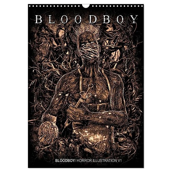 BLOODBOY/ HORROR ILLUSTRATION V1 (Wandkalender 2025 DIN A3 hoch), CALVENDO Monatskalender, Calvendo, Bloodboy